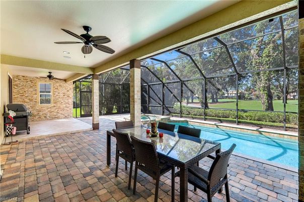 Dining room, Glass Ceilings, Interior, Pool, Stone Walls, Sun Room