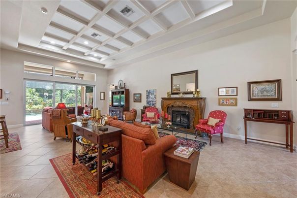 Fireplace, Interior, Living room, Recessed Lighting
