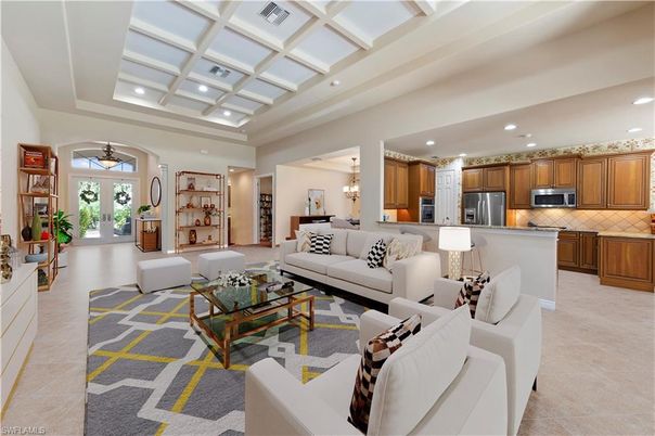 Interior, Kitchen, Living room, Pendant Lights, Recessed Lighting, Stainless Steel Appliances