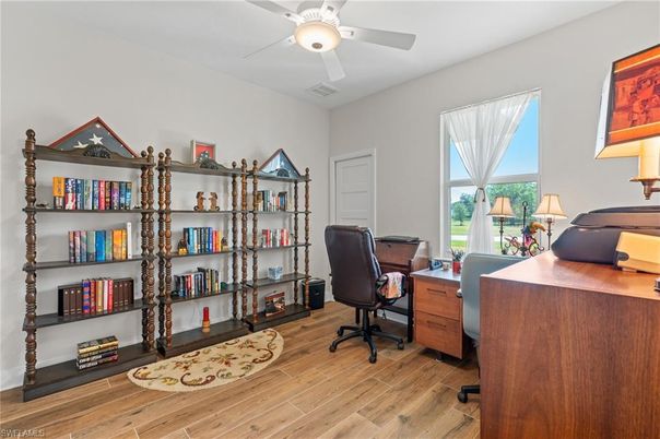 Home Office, Interior, Wood Texture Flooring