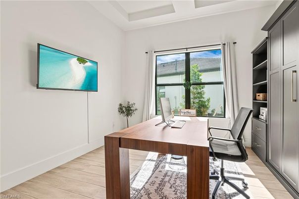Home Office, Interior, Wood Texture Flooring