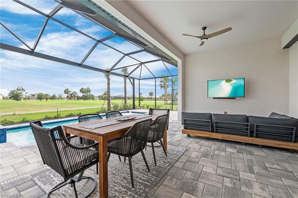 Dining room, Glass Ceilings, Interior, Pool, Sun Room