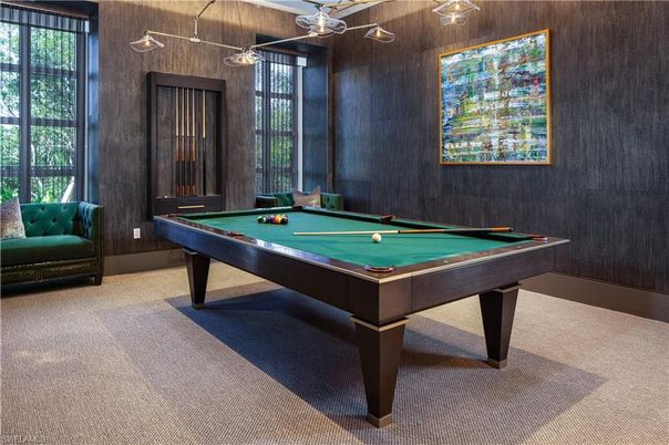 Billiard Table, Game Room, Interior