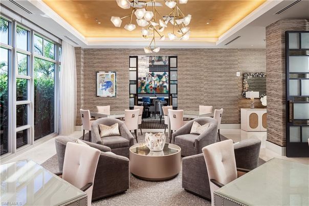 Dining room, Interior, Living room, Pendant Lights, Recessed Lighting, Stone Walls