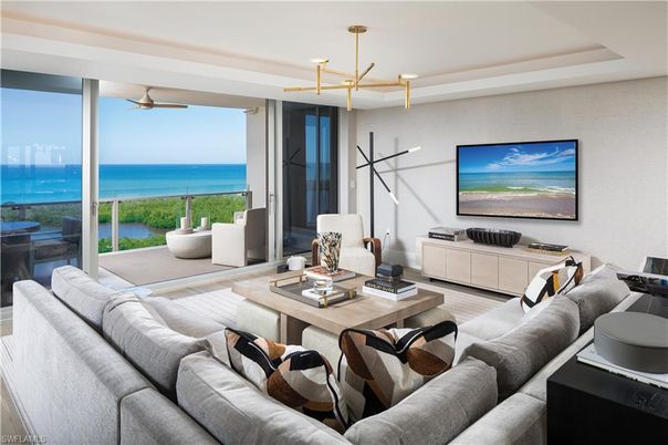 Interior, Living room, Pendant Lights, Water, Wood Texture Flooring