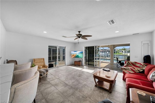 Interior, Living room, Recessed Lighting