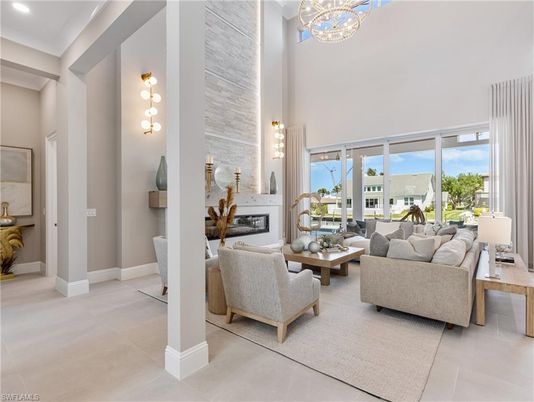 Fireplace, Interior, Living room, Recessed Lighting