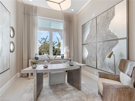 Home Office, Interior, Recessed Lighting