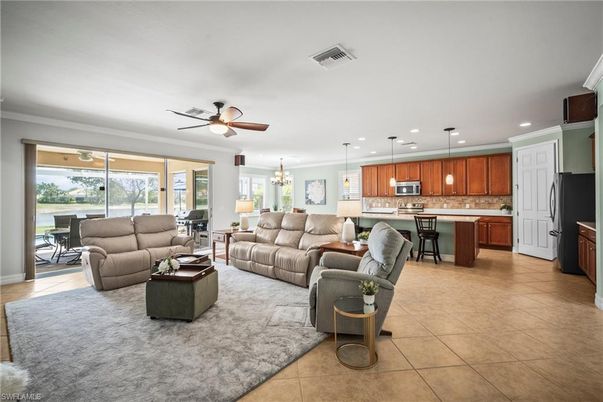 Dining room, Interior, Kitchen, Living room, Pendant Lights, Recessed Lighting