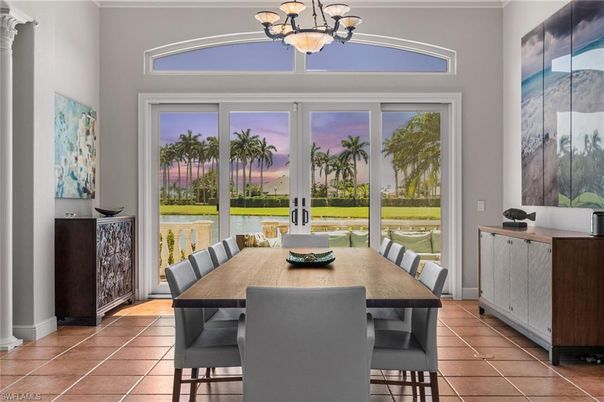 Chandelier, Dining room, Interior, Water