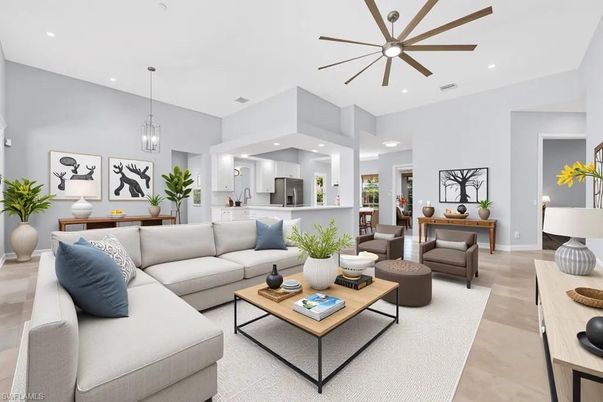 Interior, Kitchen, Living room, Pendant Lights, Recessed Lighting