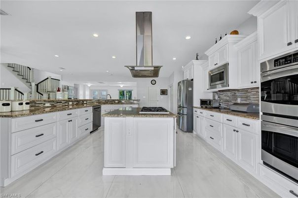 Interior, Kitchen, Recessed Lighting, Stainless Steel Appliances