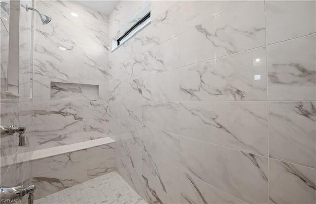 Bathroom, Glass Shower, Interior, Marble, Marble Walls