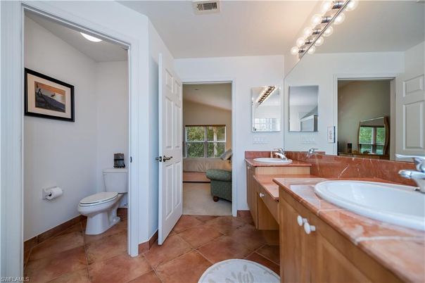 Bathroom, Dual Sink Vanities, Interior, Tile Countertops