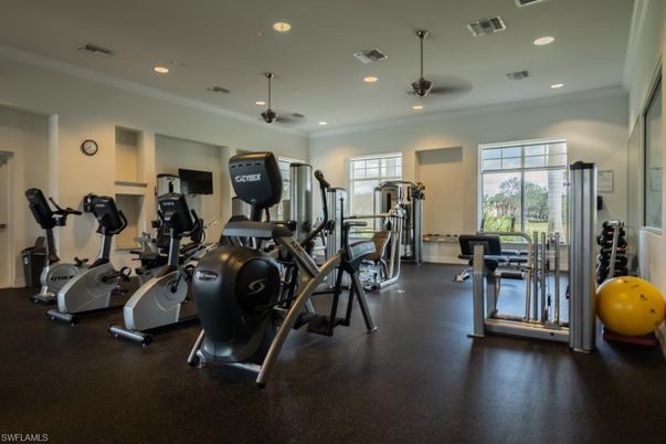 Fitness Equipment, Gym, Interior, Recessed Lighting