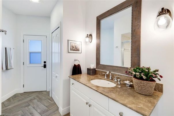 Bathroom, Interior, Wood Texture Flooring