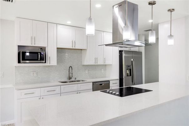 Interior, Kitchen, Pendant Lights, Recessed Lighting, Stainless Steel Appliances