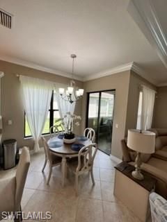 Chandelier, Dining room, Interior