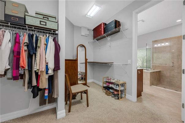 Bathroom, Glass Shower, Interior, Recessed Lighting, Walk-in Closets