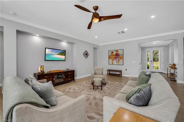 Interior, Living room, Recessed Lighting