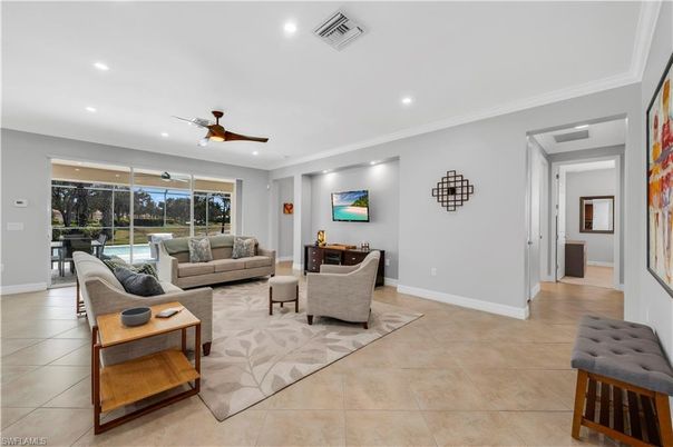 Interior, Living room, Recessed Lighting