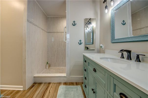 Bathroom, Interior, Wood Texture Flooring