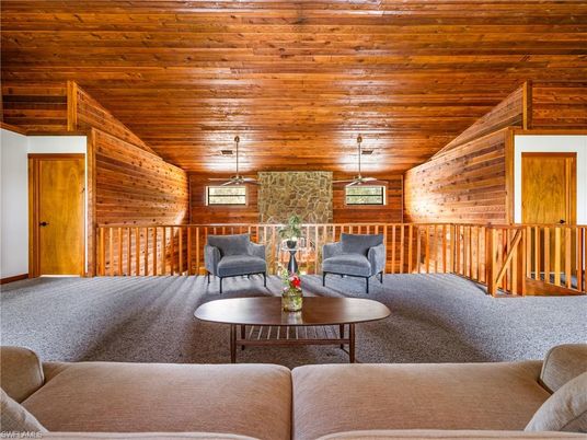Interior, Living room, Pendant Lights, Wooden Ceilings, Wooden Walls