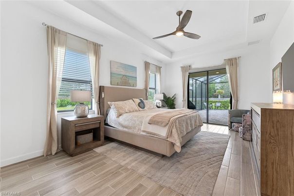 Bedroom, Interior, Wood Texture Flooring