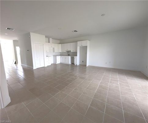 Empty room, Interior, Kitchen, Recessed Lighting