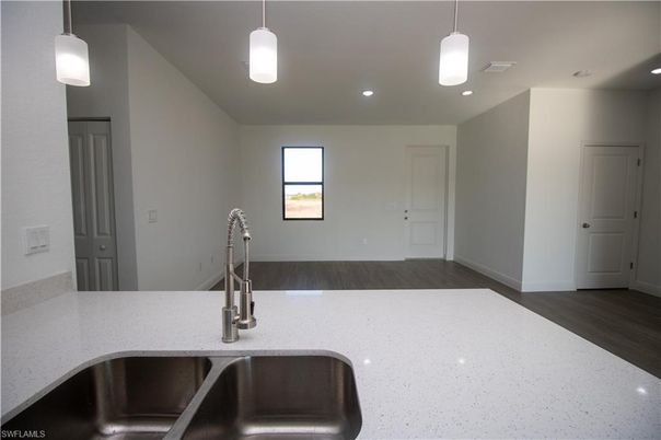Interior, Pendant Lights, Recessed Lighting, Wood Texture Flooring