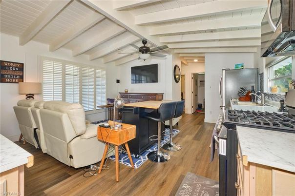 Interior, Kitchen, Wood Texture Flooring