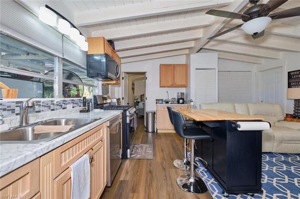 Interior, Kitchen, Wood Texture Flooring