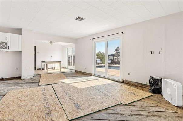 Empty room, Interior, Wood Texture Flooring