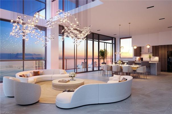 Dining room, Interior, Kitchen, Living room, Pendant Lights, Water