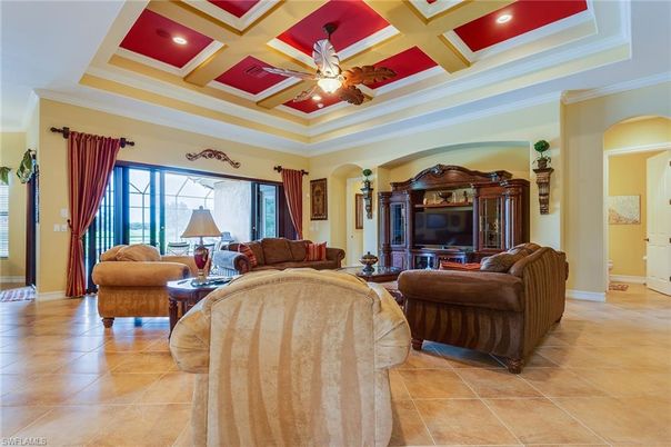 Interior, Living room, Recessed Lighting