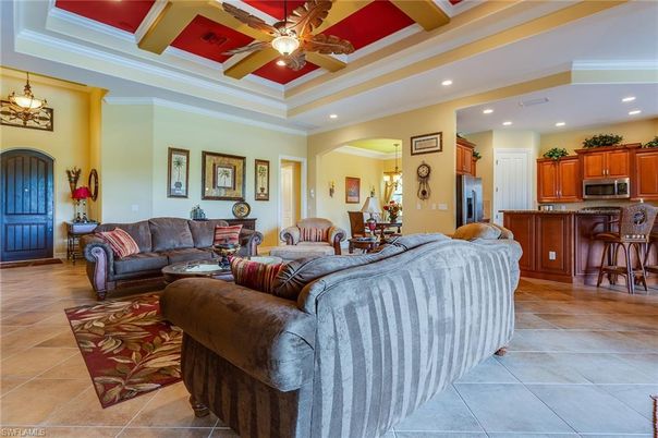 Interior, Kitchen, Living room, Recessed Lighting