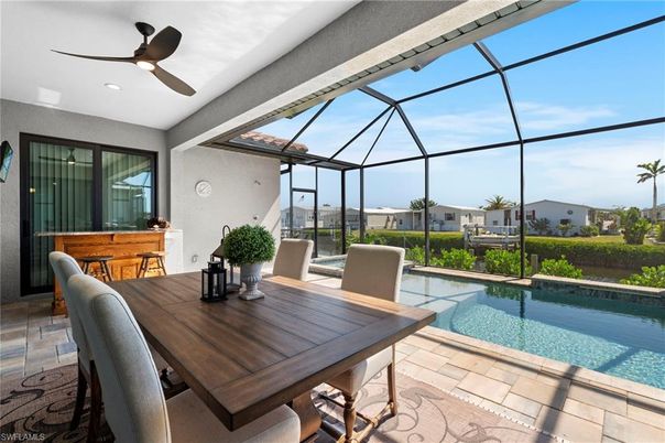 Dining room, Glass Ceilings, Interior, Pool, Sun Room