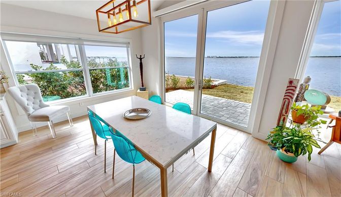 Dining room, Interior, Water, Wood Texture Flooring