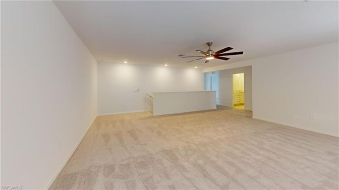 Empty room, Interior, Recessed Lighting