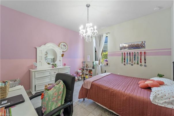 Bedroom, Chandelier, Interior