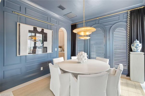 Dining room, Interior, Pendant Lights