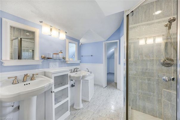 Bathroom, Dual Sink Vanities, Glass Shower, Interior