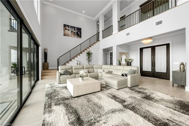 Interior, Living room, Recessed Lighting