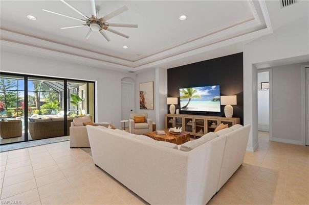 Interior, Living room, Recessed Lighting
