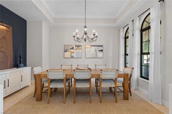 Chandelier, Dining room, Interior
