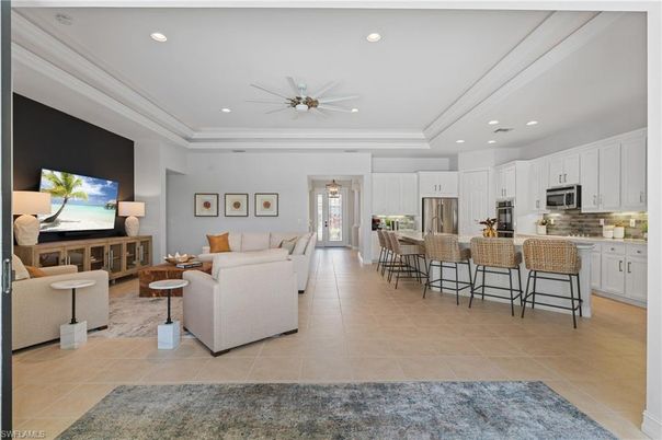 Interior, Kitchen, Living room, Recessed Lighting, Stainless Steel Appliances