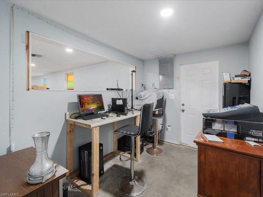 Home Office, Interior, Recessed Lighting