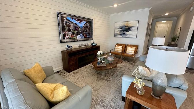 Interior, Living room, Recessed Lighting
