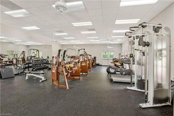Fitness Equipment, Gym, Interior, Recessed Lighting