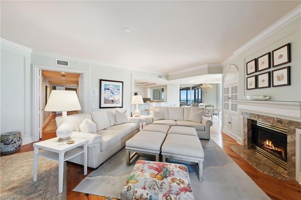 Chandelier, Dining room, Fireplace, Interior, Living room, Wood Texture Flooring